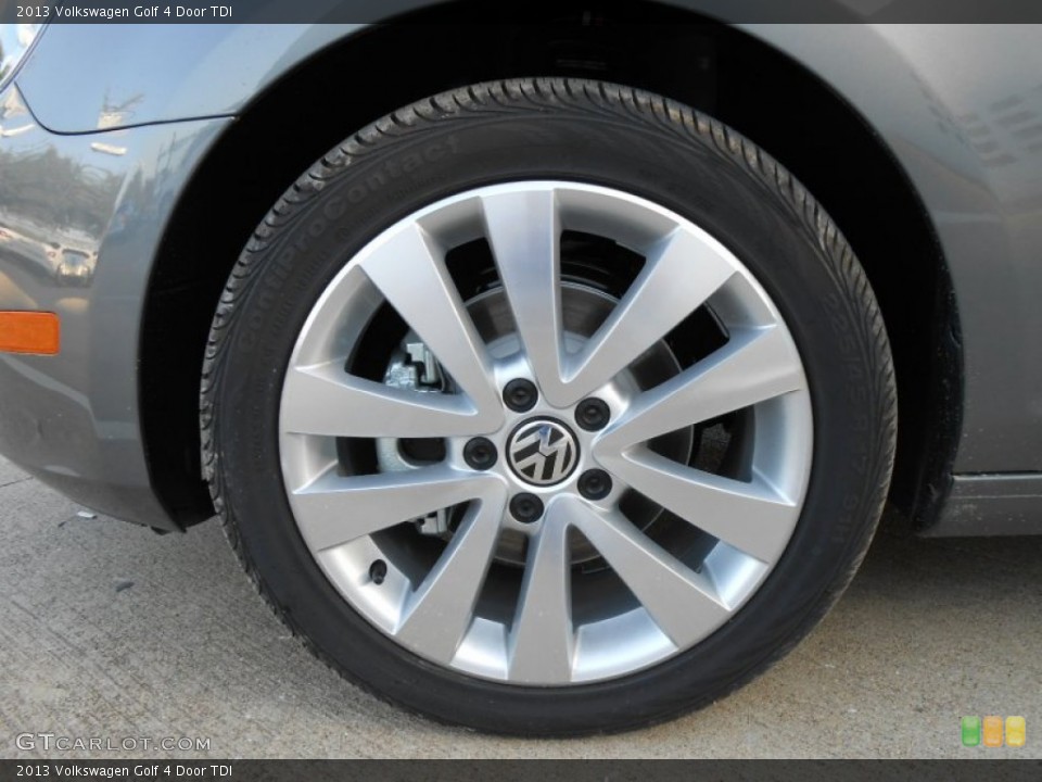 2013 Volkswagen Golf 4 Door TDI Wheel and Tire Photo #68812556