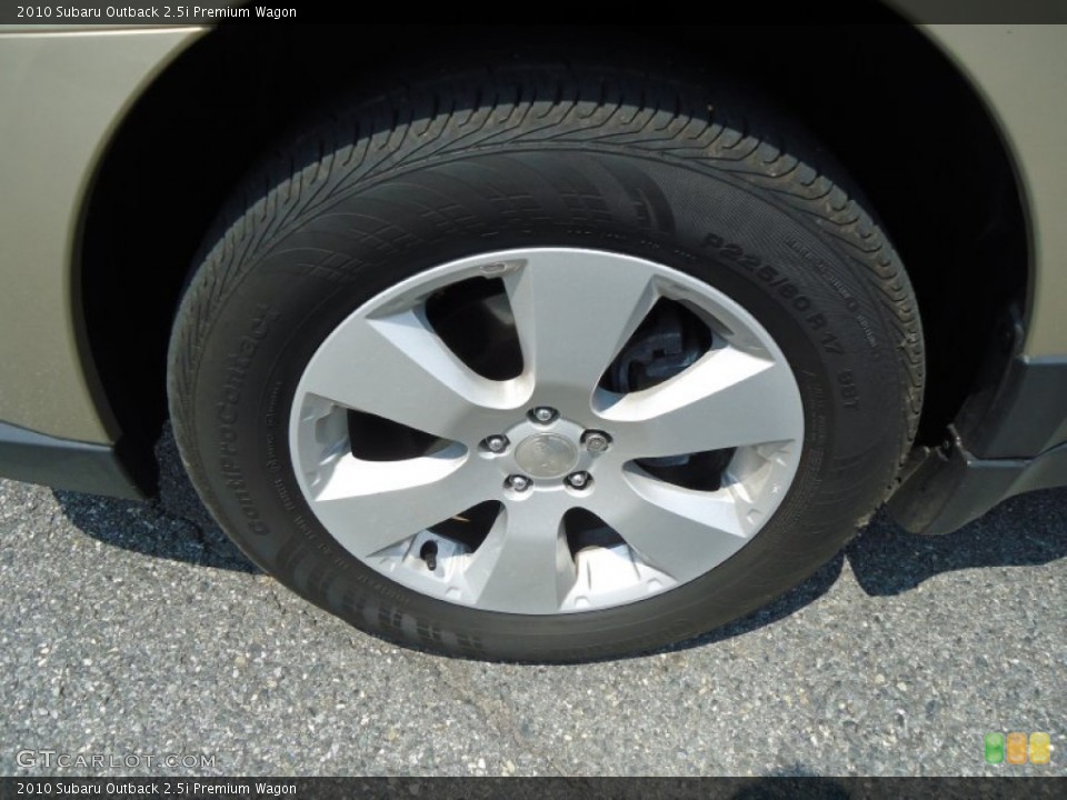 2010 Subaru Outback 2.5i Premium Wagon Wheel and Tire Photo #68852934