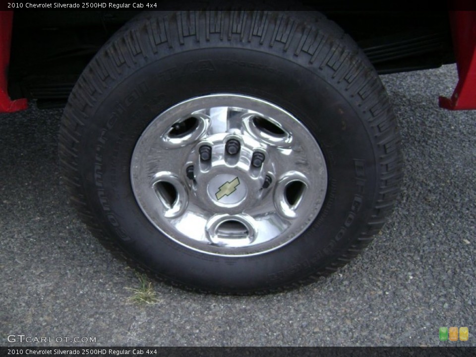 2010 Chevrolet Silverado 2500HD Regular Cab 4x4 Wheel and Tire Photo #68870067