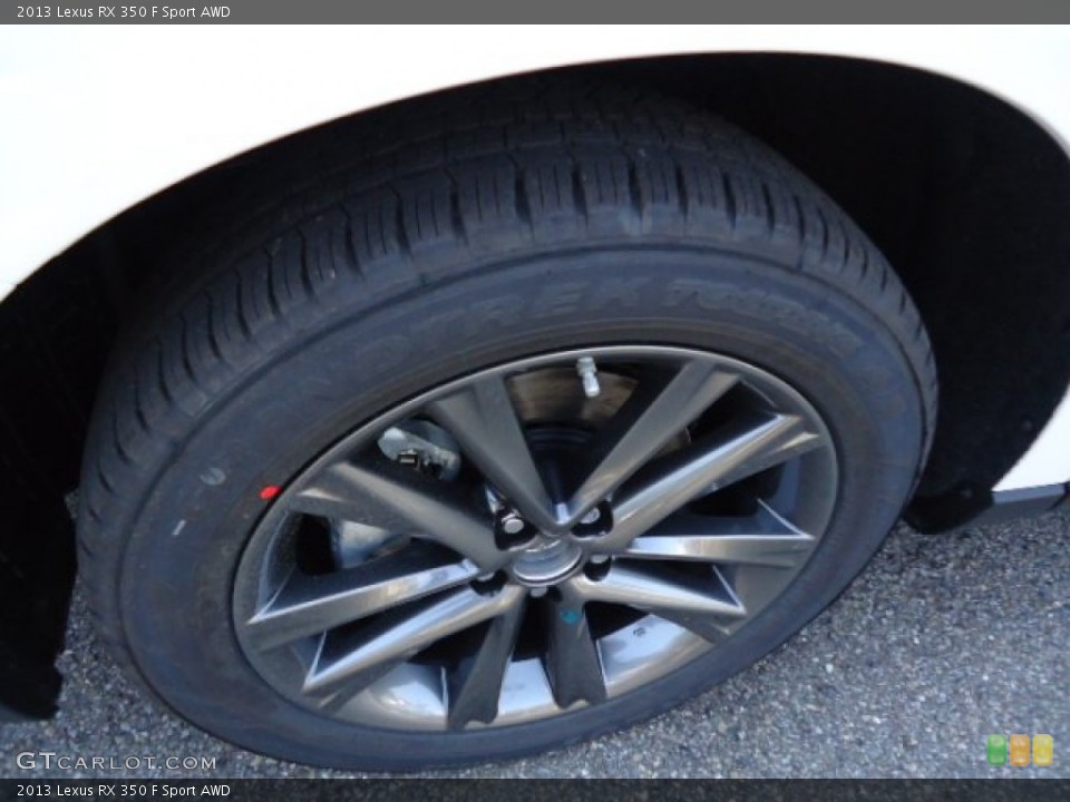 2013 Lexus RX 350 F Sport AWD Wheel and Tire Photo #68876502