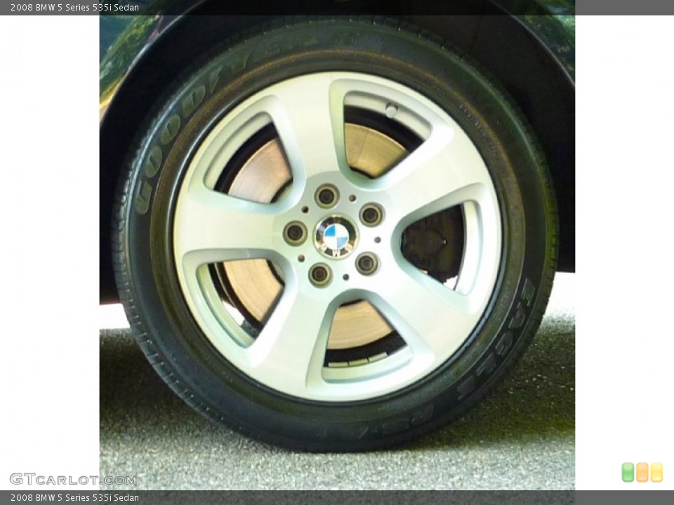 2008 BMW 5 Series 535i Sedan Wheel and Tire Photo #68882064