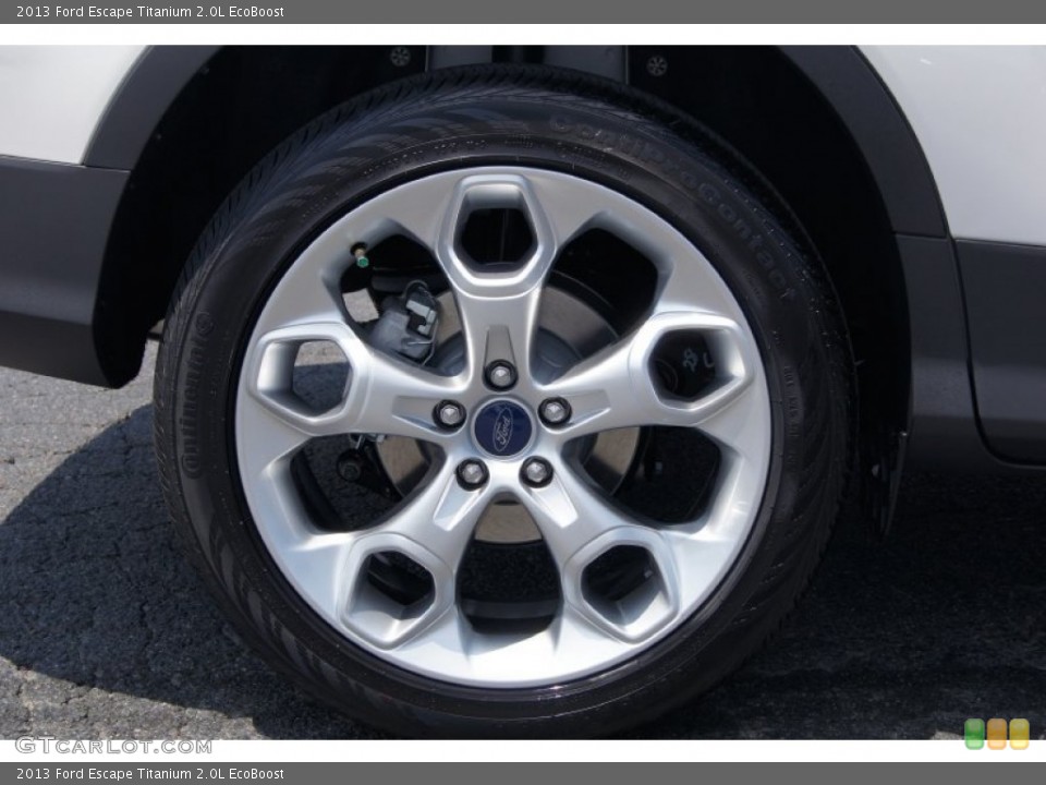 2013 Ford Escape Titanium 2.0L EcoBoost Wheel and Tire Photo #68886288