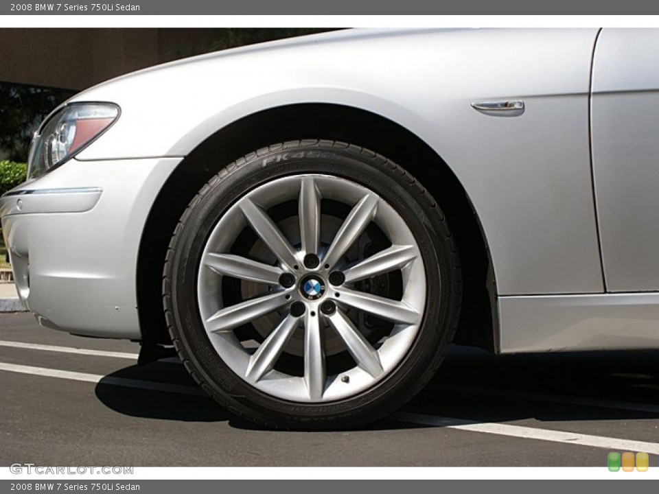 2008 BMW 7 Series 750Li Sedan Wheel and Tire Photo #68893317