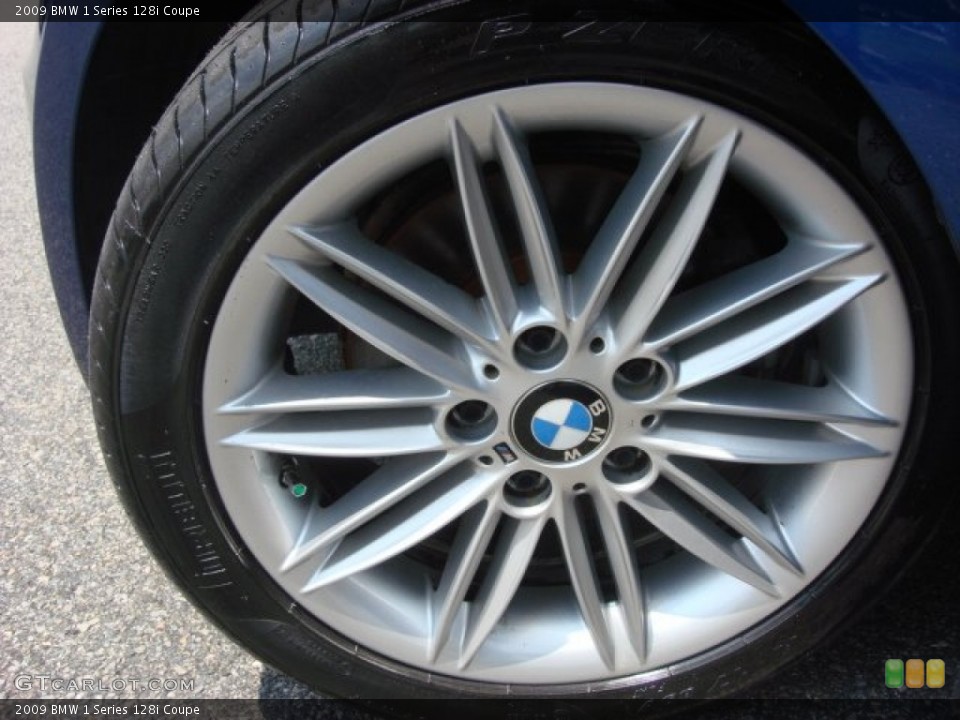 2009 BMW 1 Series 128i Coupe Wheel and Tire Photo #68917350