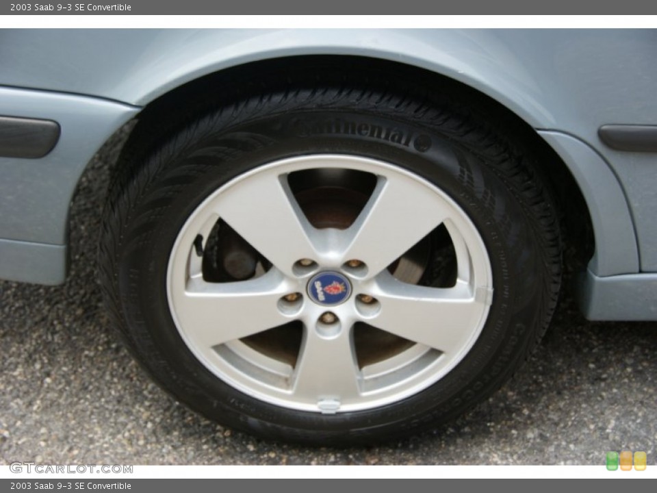 2003 Saab 9-3 SE Convertible Wheel and Tire Photo #68917623