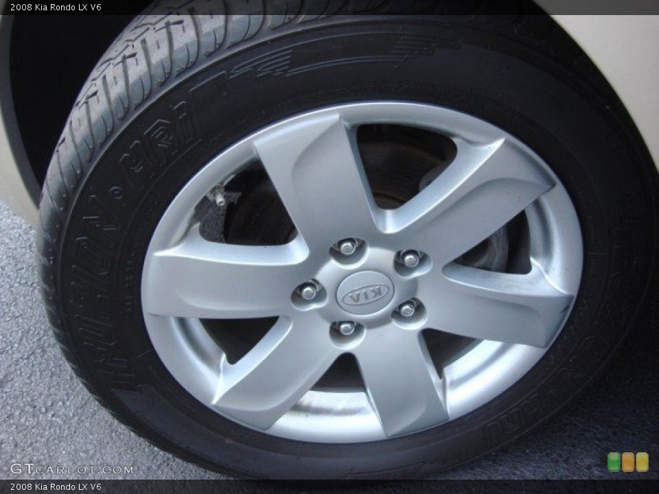 2008 Kia Rondo LX V6 Wheel and Tire Photo #68917812