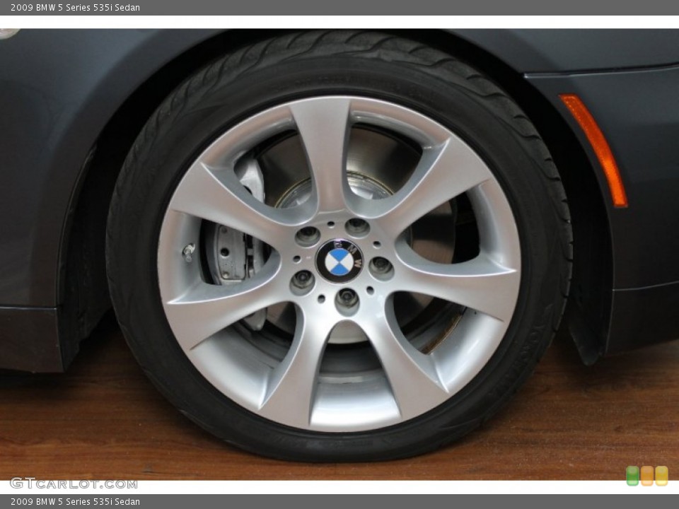 2009 BMW 5 Series 535i Sedan Wheel and Tire Photo #68943786