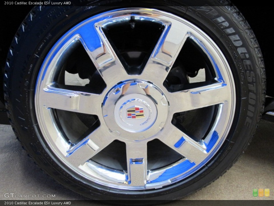 2010 Cadillac Escalade ESV Luxury AWD Wheel and Tire Photo #68976995