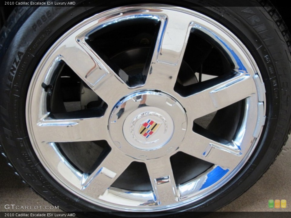 2010 Cadillac Escalade ESV Luxury AWD Wheel and Tire Photo #68977004