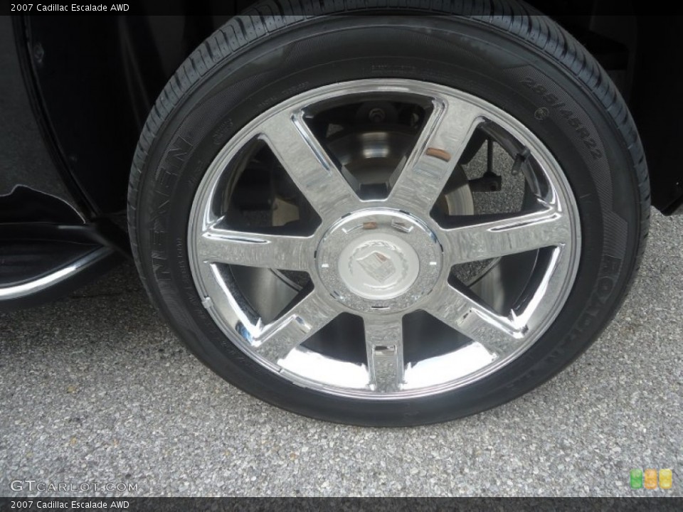 2007 Cadillac Escalade AWD Wheel and Tire Photo #68978414