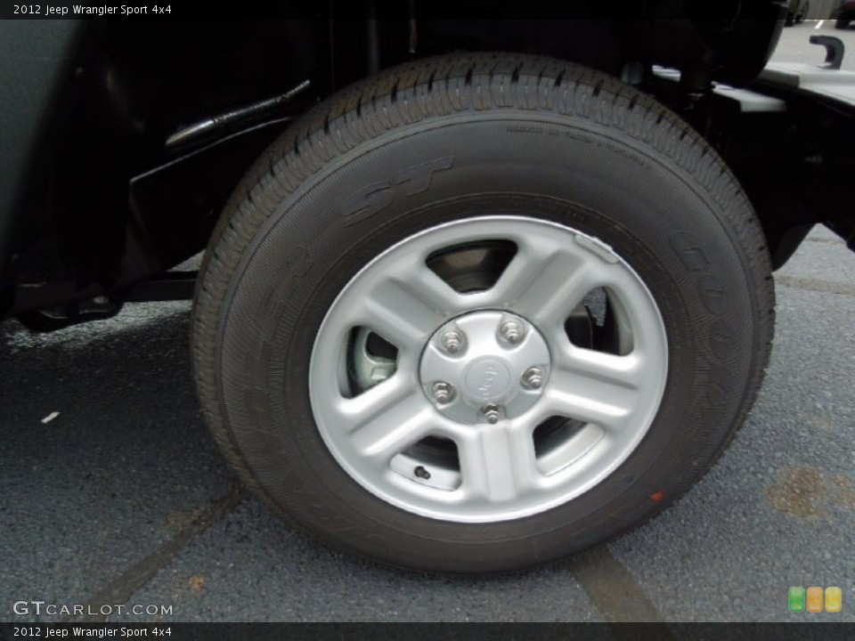 2012 Jeep Wrangler Sport 4x4 Wheel and Tire Photo #68991115