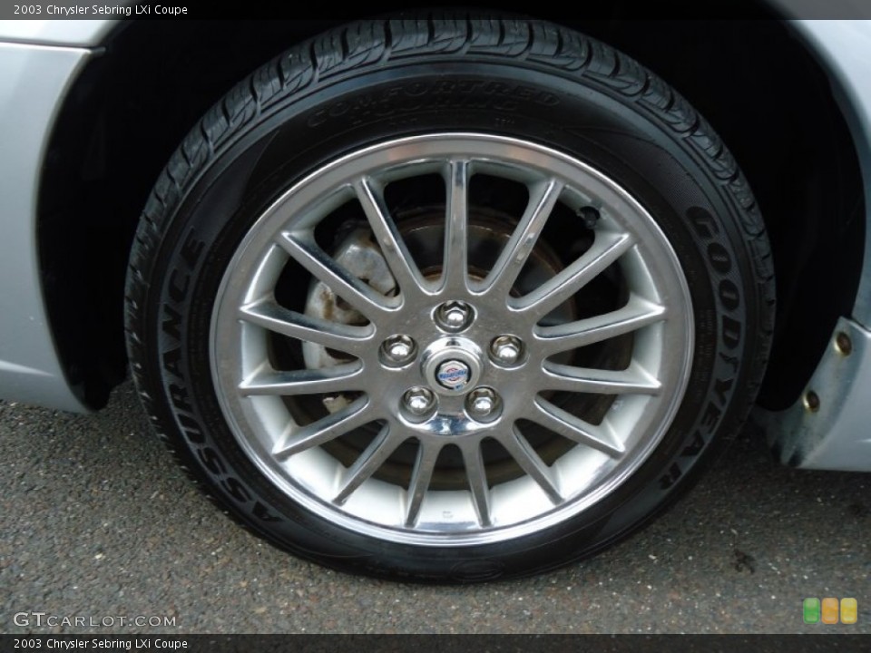 2003 Chrysler Sebring LXi Coupe Wheel and Tire Photo #68994790