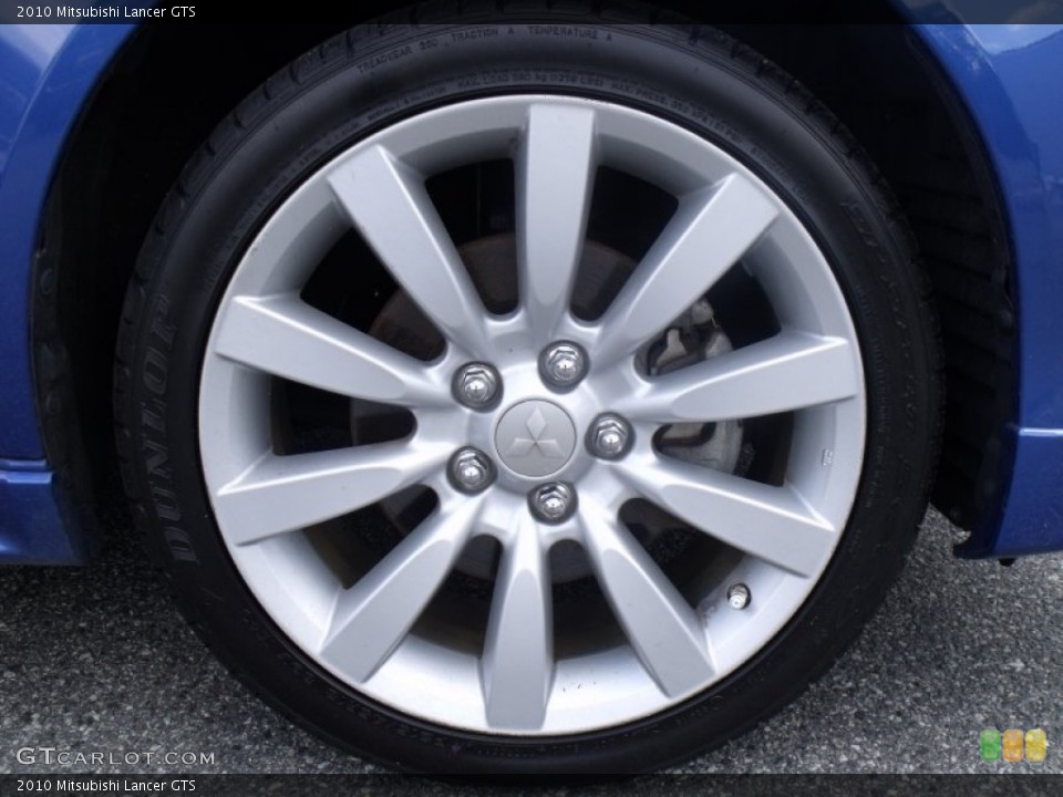 2010 Mitsubishi Lancer GTS Wheel and Tire Photo #69020227
