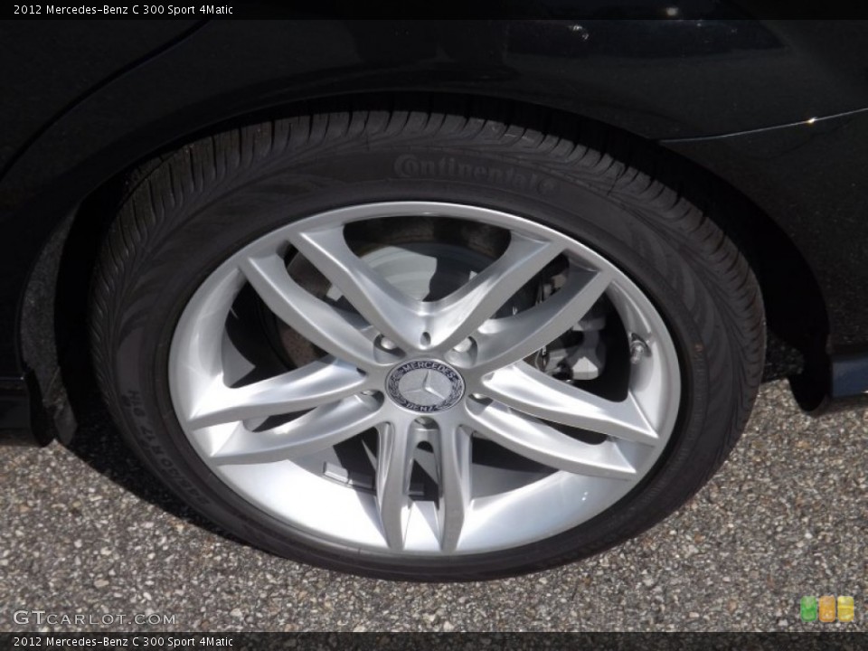 2012 Mercedes-Benz C 300 Sport 4Matic Wheel and Tire Photo #69022498