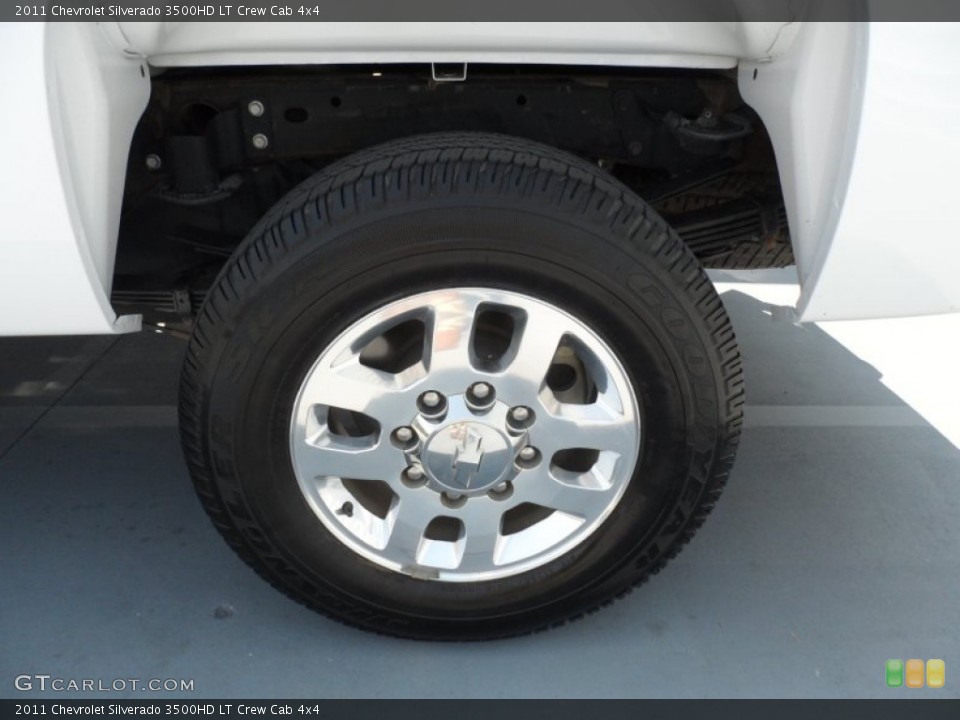 2011 Chevrolet Silverado 3500HD LT Crew Cab 4x4 Wheel and Tire Photo #69025510