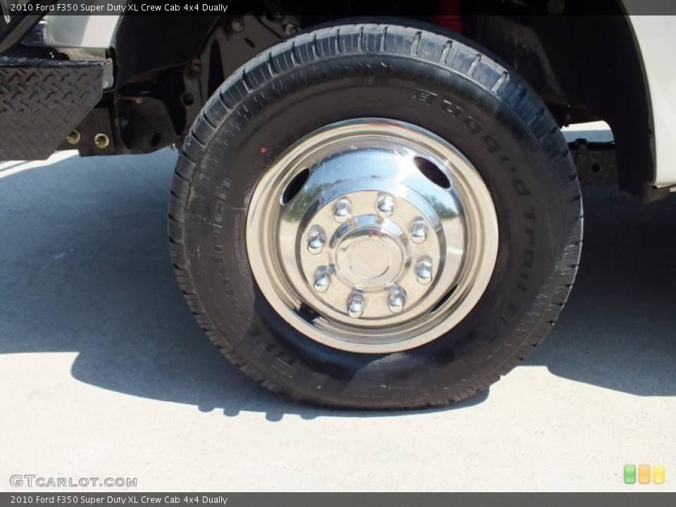 2010 Ford F350 Super Duty XL Crew Cab 4x4 Dually Wheel and Tire Photo #69034007