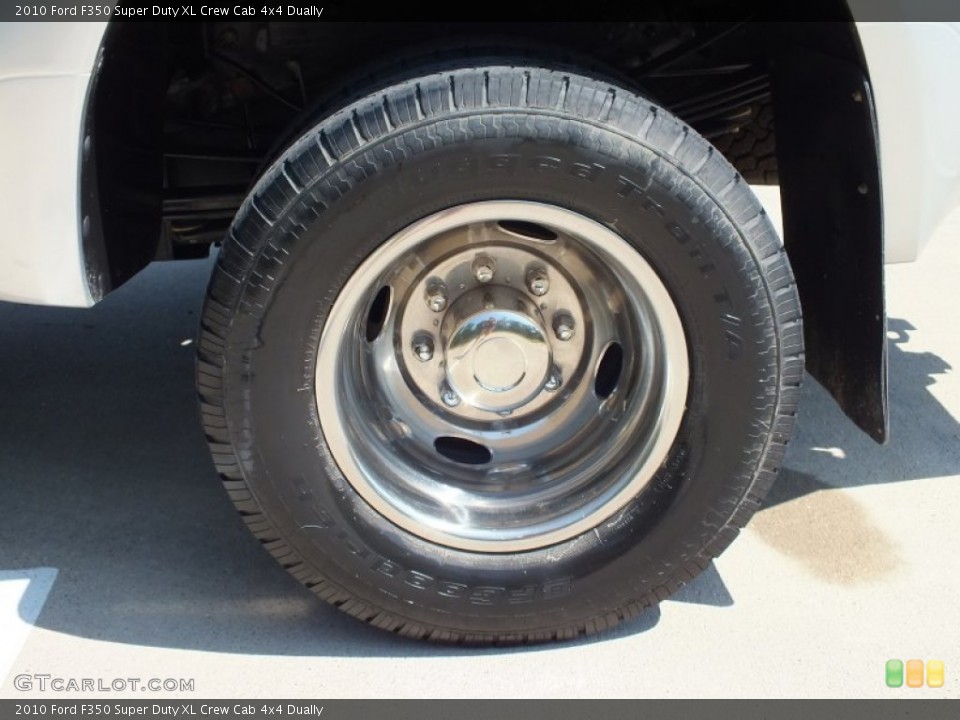 2010 Ford F350 Super Duty XL Crew Cab 4x4 Dually Wheel and Tire Photo #69034013