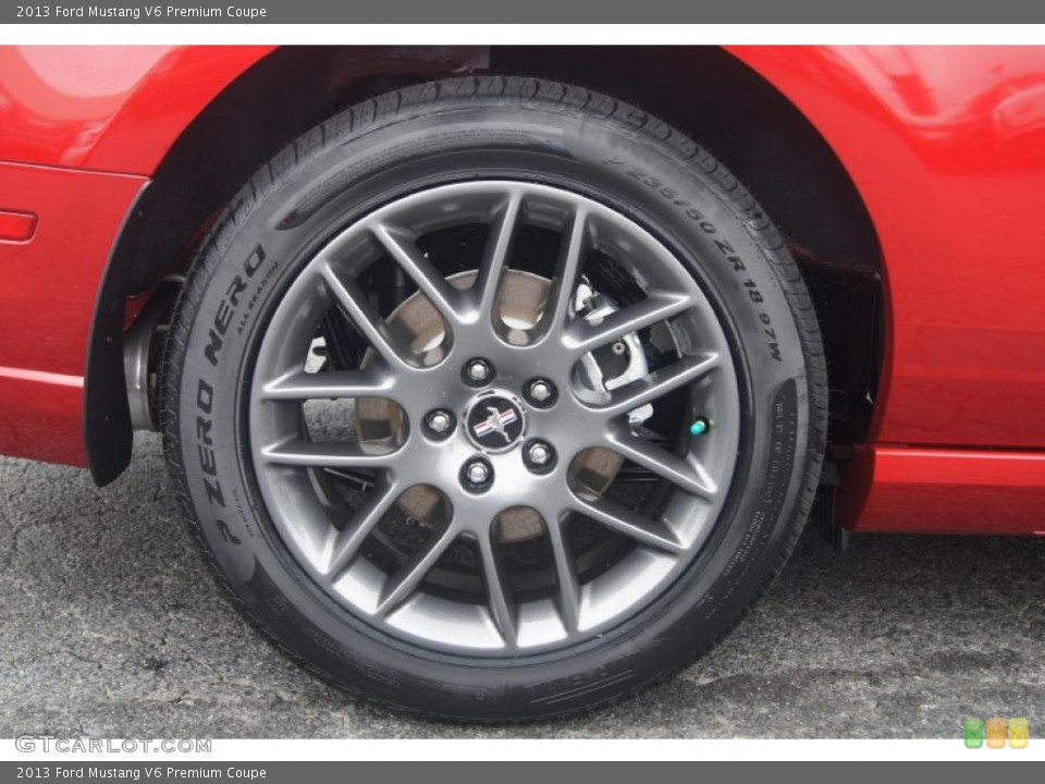 2013 Ford Mustang V6 Premium Coupe Wheel and Tire Photo #69040187