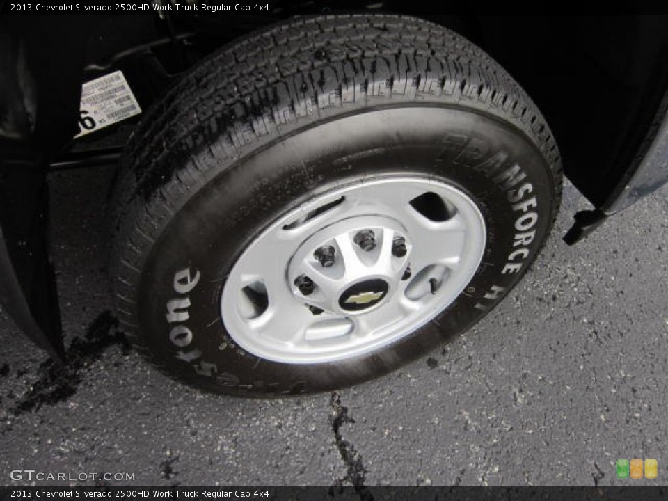 2013 Chevrolet Silverado 2500HD Work Truck Regular Cab 4x4 Wheel and Tire Photo #69044198