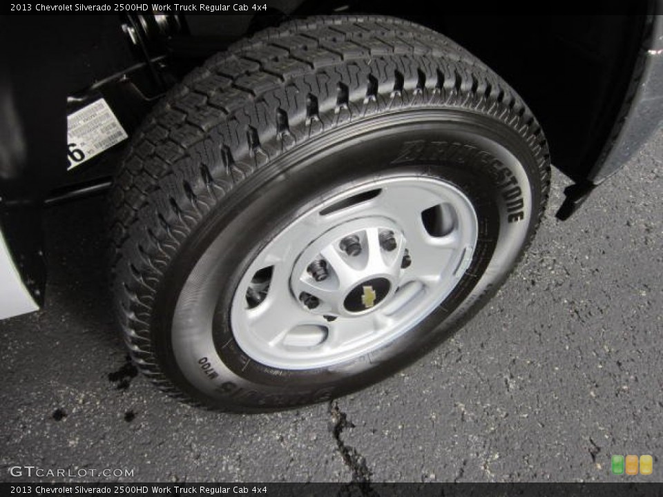 2013 Chevrolet Silverado 2500HD Work Truck Regular Cab 4x4 Wheel and Tire Photo #69044363