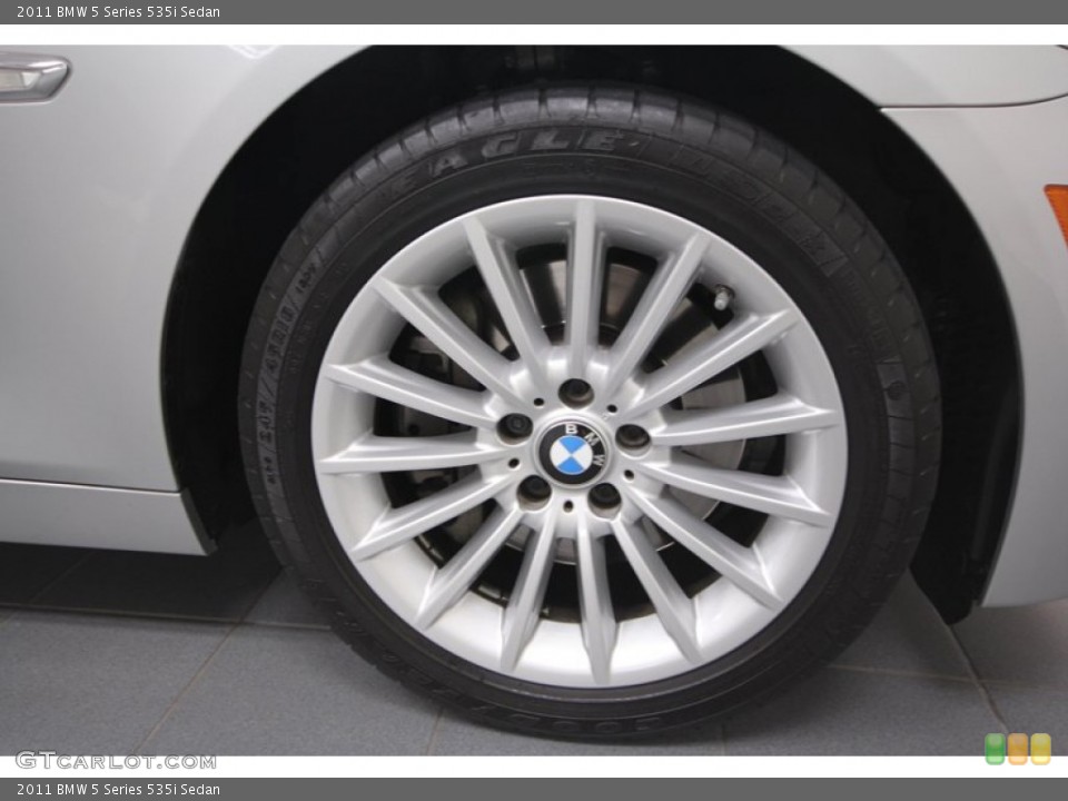 2011 BMW 5 Series 535i Sedan Wheel and Tire Photo #69051810