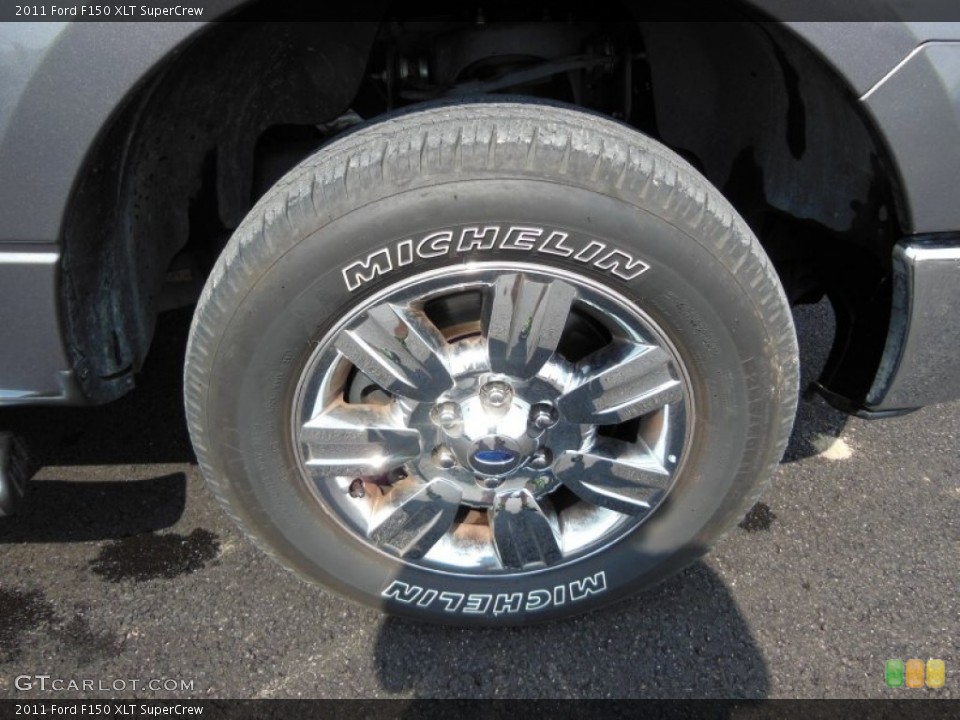 2011 Ford F150 XLT SuperCrew Wheel and Tire Photo #69057155