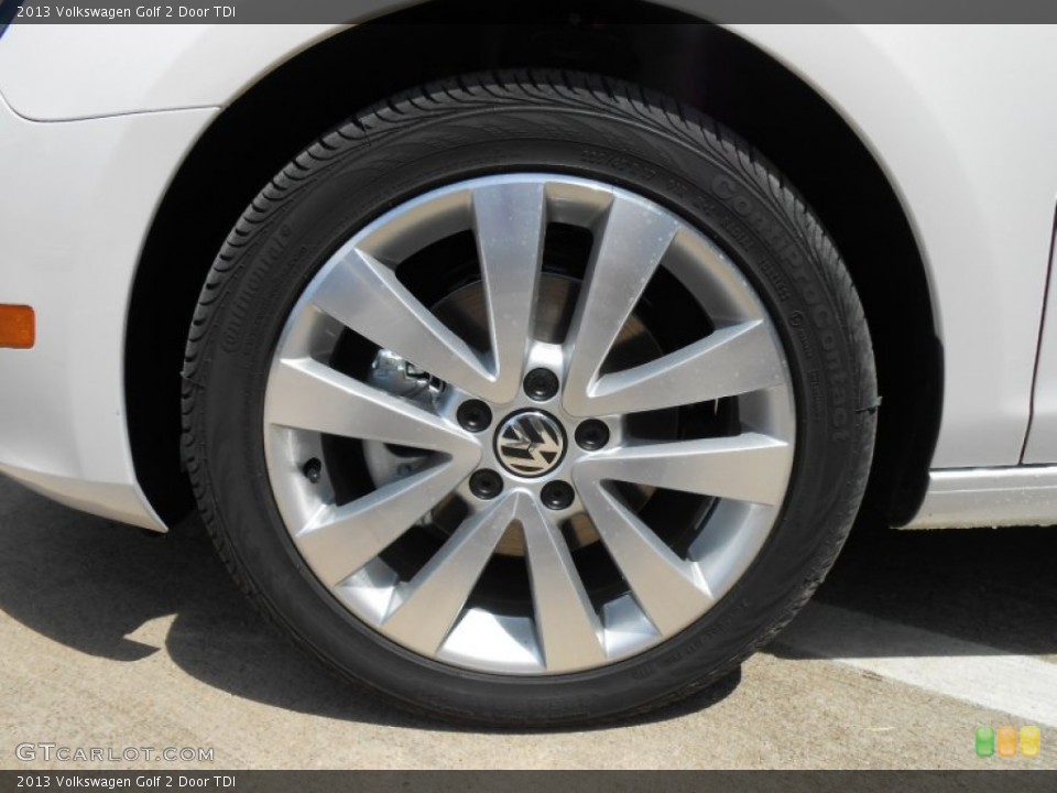 2013 Volkswagen Golf 2 Door TDI Wheel and Tire Photo #69060377