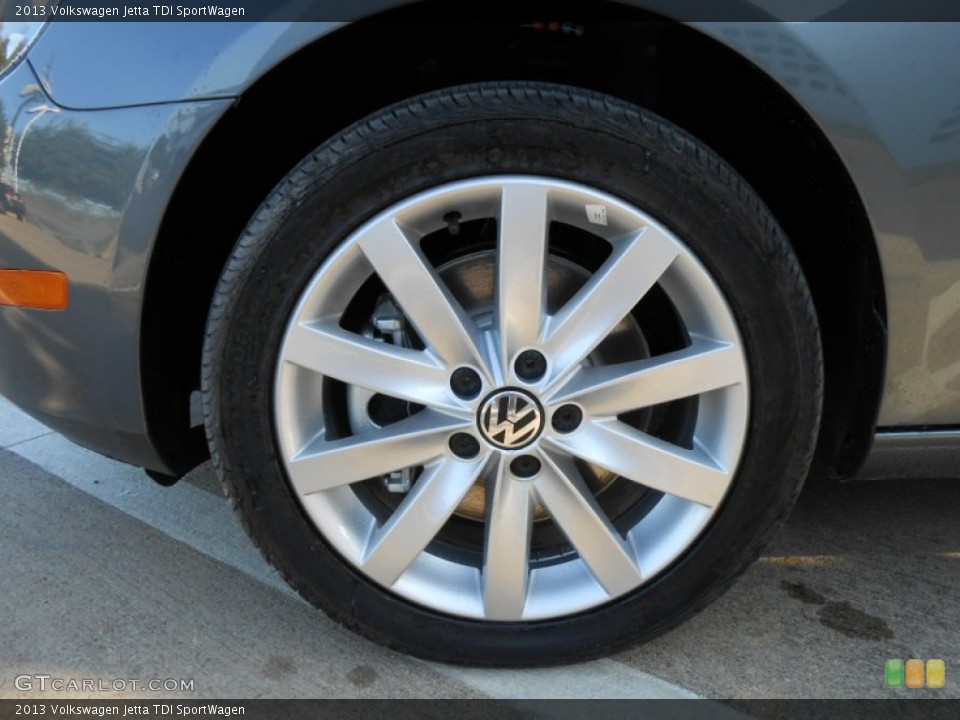 2013 Volkswagen Jetta TDI SportWagen Wheel and Tire Photo #69060586