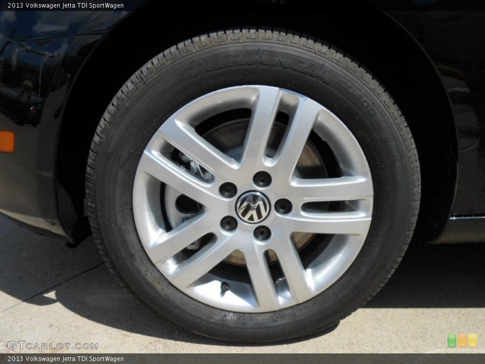 2013 Volkswagen Jetta TDI SportWagen Wheel and Tire Photo #69061010