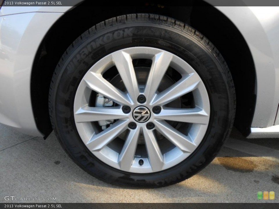 2013 Volkswagen Passat 2.5L SEL Wheel and Tire Photo #69062282