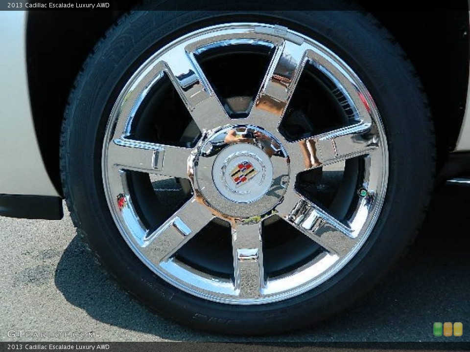 2013 Cadillac Escalade Luxury AWD Wheel and Tire Photo #69067496