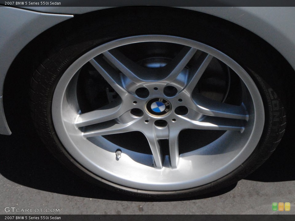 2007 BMW 5 Series 550i Sedan Wheel and Tire Photo #69079286