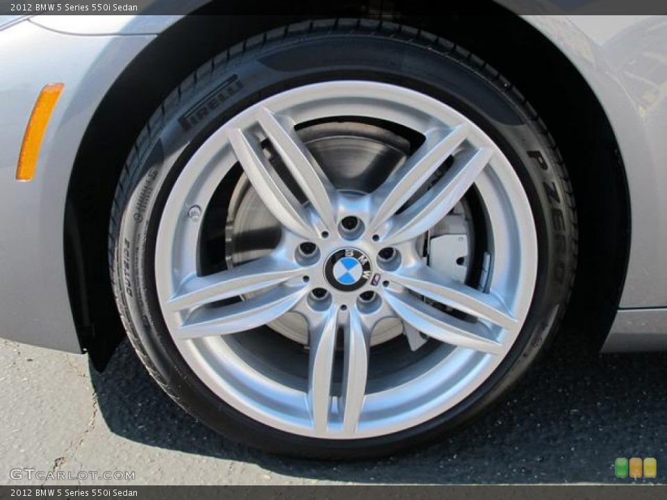 2012 BMW 5 Series 550i Sedan Wheel and Tire Photo #69101303