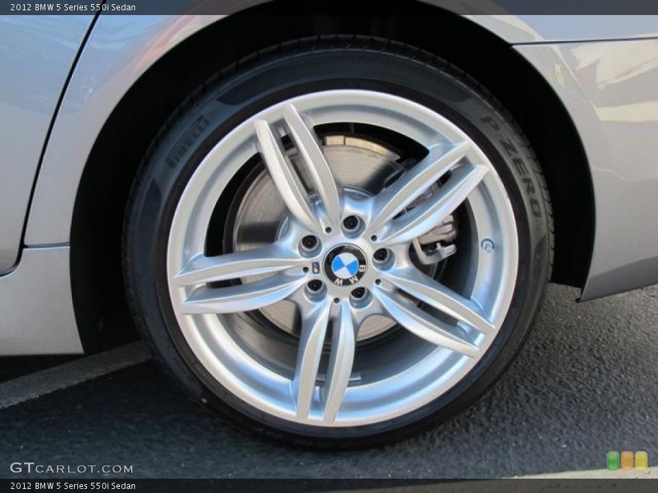 2012 BMW 5 Series 550i Sedan Wheel and Tire Photo #69101310