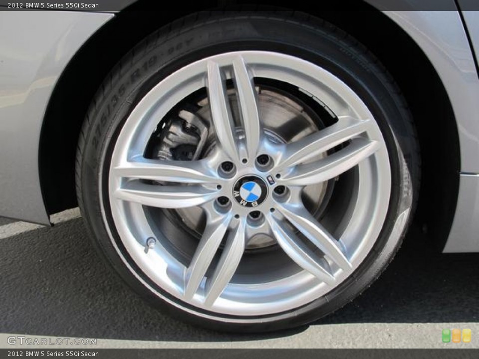 2012 BMW 5 Series 550i Sedan Wheel and Tire Photo #69101315