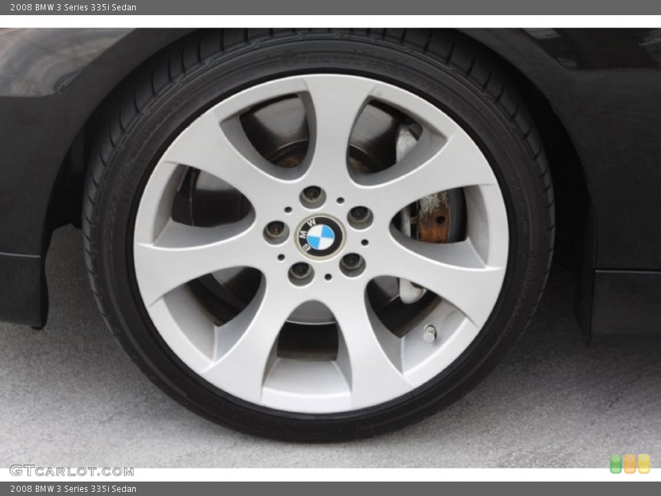 2008 BMW 3 Series 335i Sedan Wheel and Tire Photo #69110819