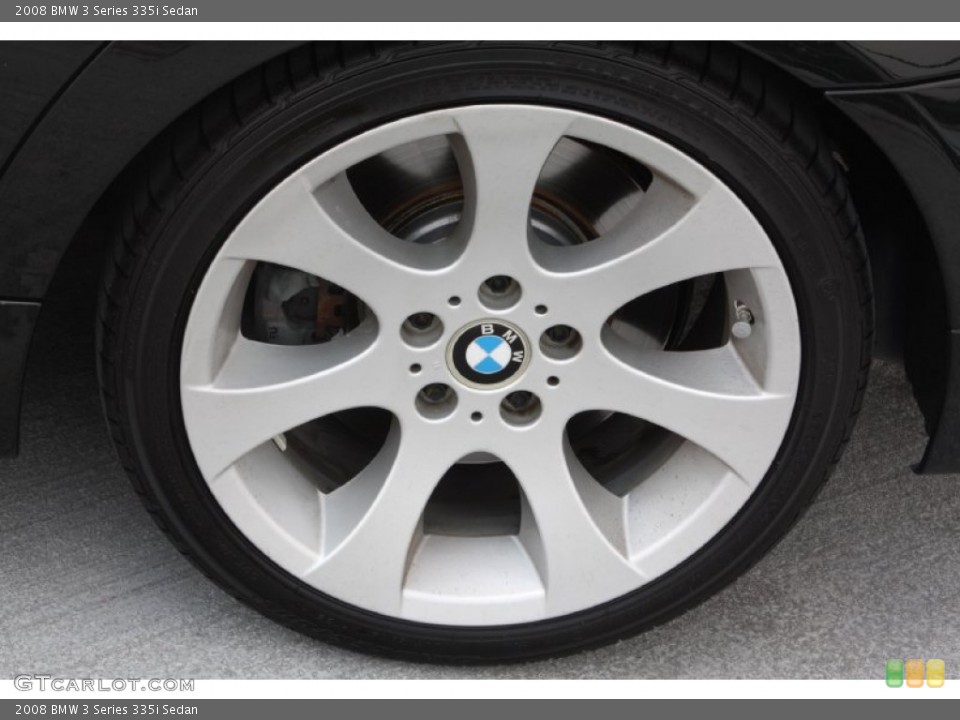 2008 BMW 3 Series 335i Sedan Wheel and Tire Photo #69110825