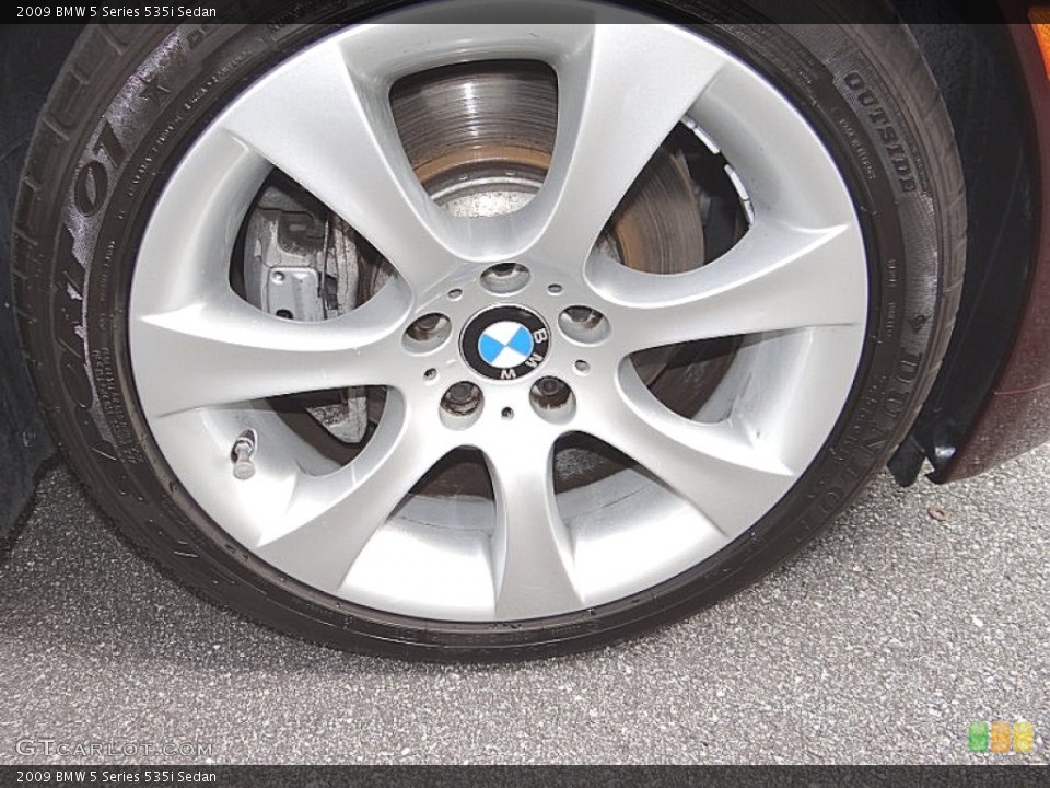 2009 BMW 5 Series 535i Sedan Wheel and Tire Photo #69112304