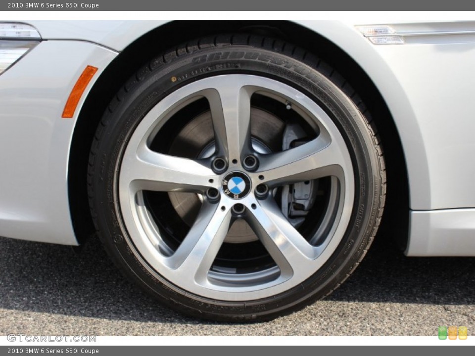 2010 BMW 6 Series 650i Coupe Wheel and Tire Photo #69114449