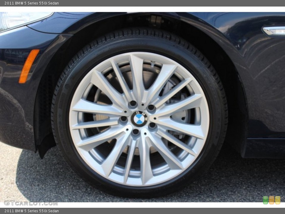 2011 BMW 5 Series 550i Sedan Wheel and Tire Photo #69114755