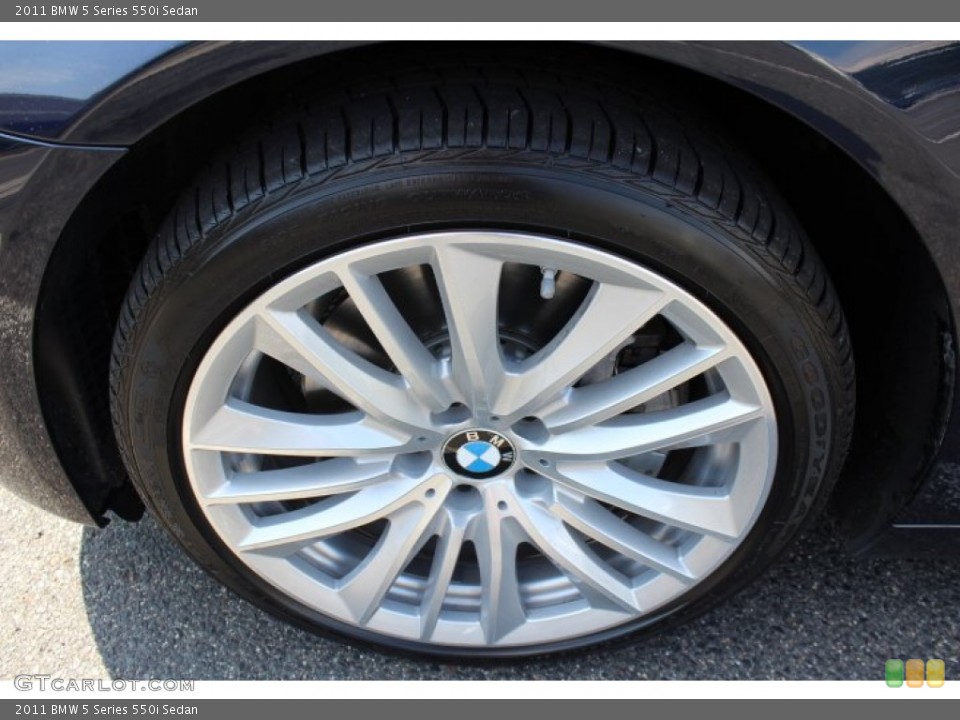 2011 BMW 5 Series 550i Sedan Wheel and Tire Photo #69114764