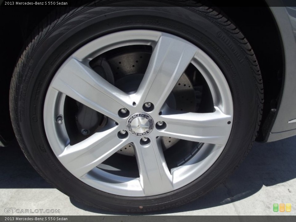 2013 Mercedes-Benz S 550 Sedan Wheel and Tire Photo #69133286