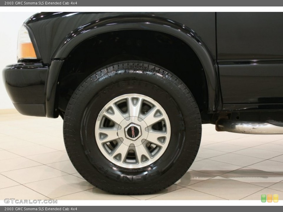 2003 GMC Sonoma SLS Extended Cab 4x4 Wheel and Tire Photo #69144572