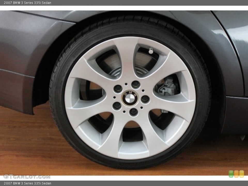 2007 BMW 3 Series 335i Sedan Wheel and Tire Photo #69175042