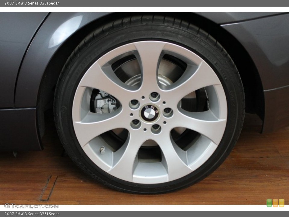 2007 BMW 3 Series 335i Sedan Wheel and Tire Photo #69175060