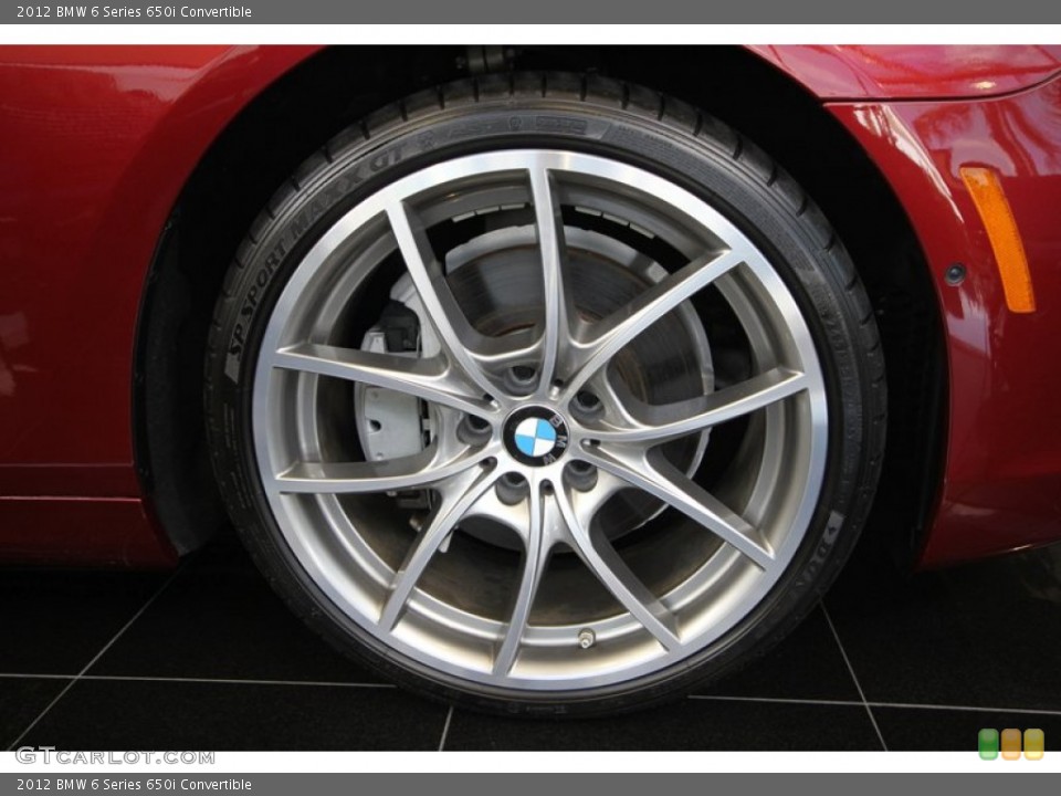 2012 BMW 6 Series 650i Convertible Wheel and Tire Photo #69181045