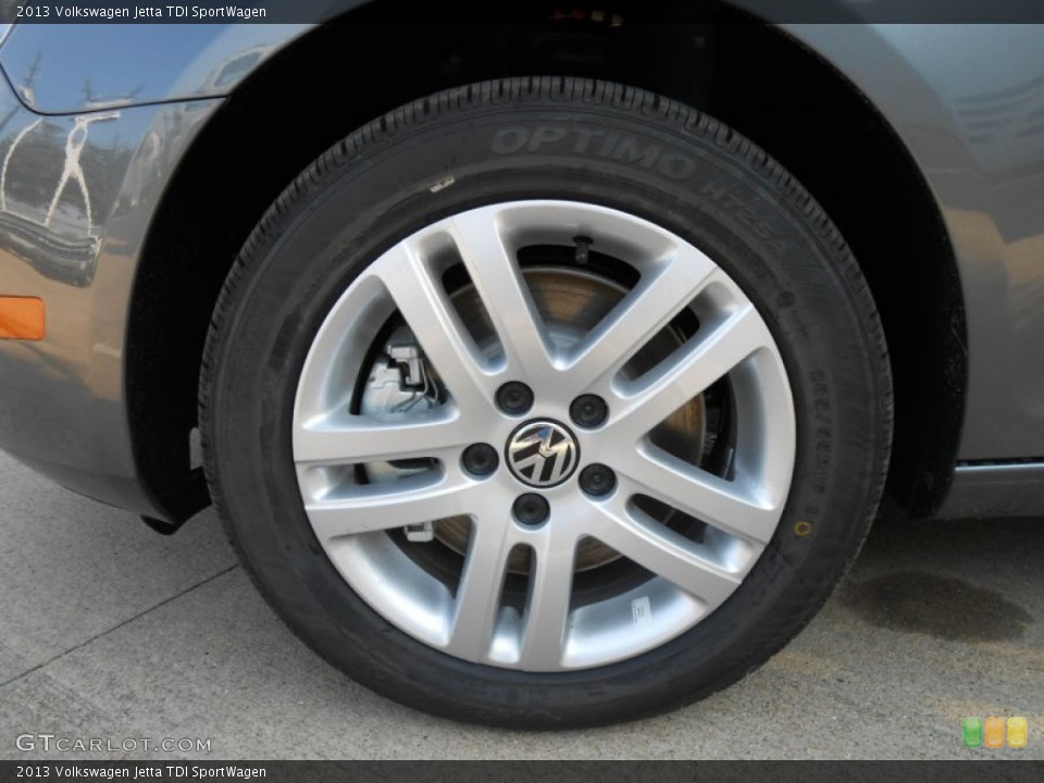 2013 Volkswagen Jetta TDI SportWagen Wheel and Tire Photo #69185143