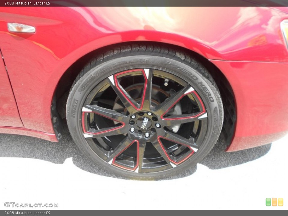2008 Mitsubishi Lancer Custom Wheel and Tire Photo #69208292
