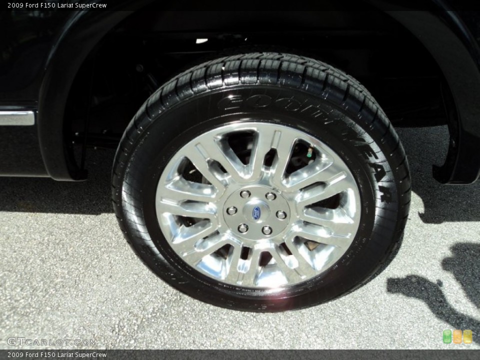 2009 Ford F150 Lariat SuperCrew Wheel and Tire Photo #69221220