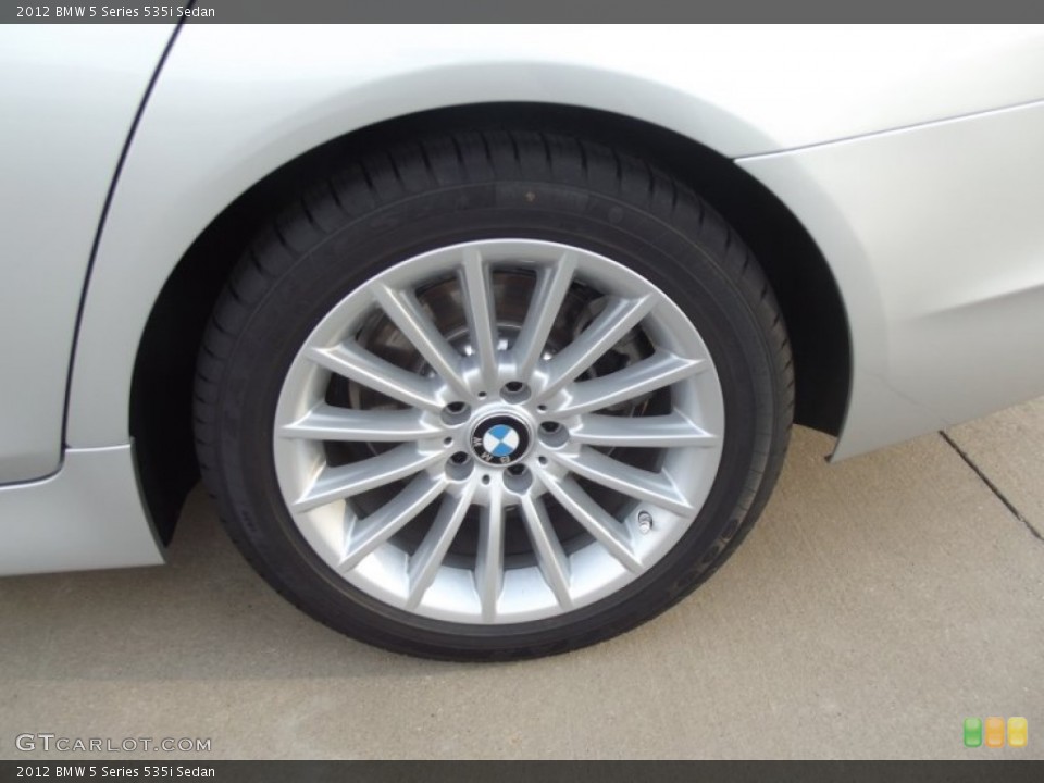 2012 BMW 5 Series 535i Sedan Wheel and Tire Photo #69239889